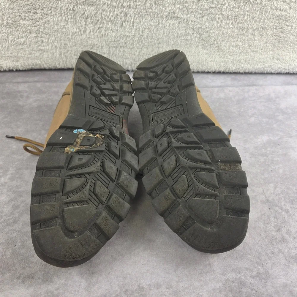 State Street Mens Tan Moc Toe Oxford Shoes Lace Up Lug Sole Size 9 S1516